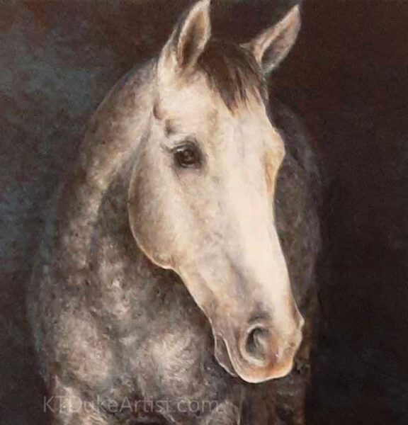 ktdukeartist-horses-delta-acrylic on canvas-horse portrait