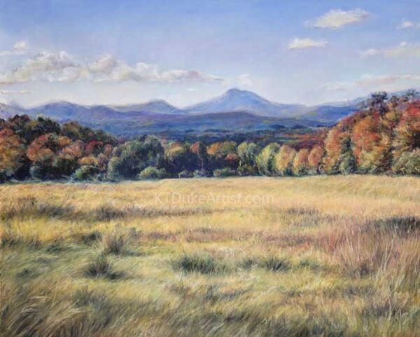ktdukeartist- landscape - painting- pastel- mountains